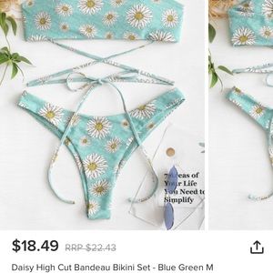 Daisy print Zaful bikini